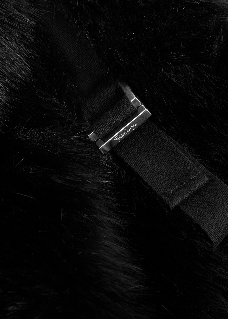 Paris Georgia Seb Faux fur Bomber Jacket Black