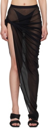 Rick Owens Lilies Black Hollywood Twist Edfu Maxi Skirt