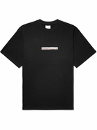 Stockholm Surfboard Club - Kil Logo-Appliquéd Organic Cotton-Jersey T-Shirt - Black