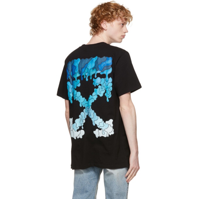 Off-White Black and Blue Marker T-Shirt Off-White