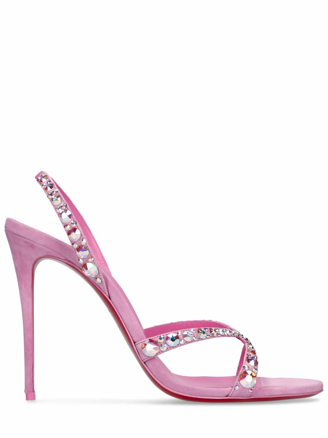 【Christian Louboutin】 Emilie サンダル Emilie embellished slingback sandals in black - Christian