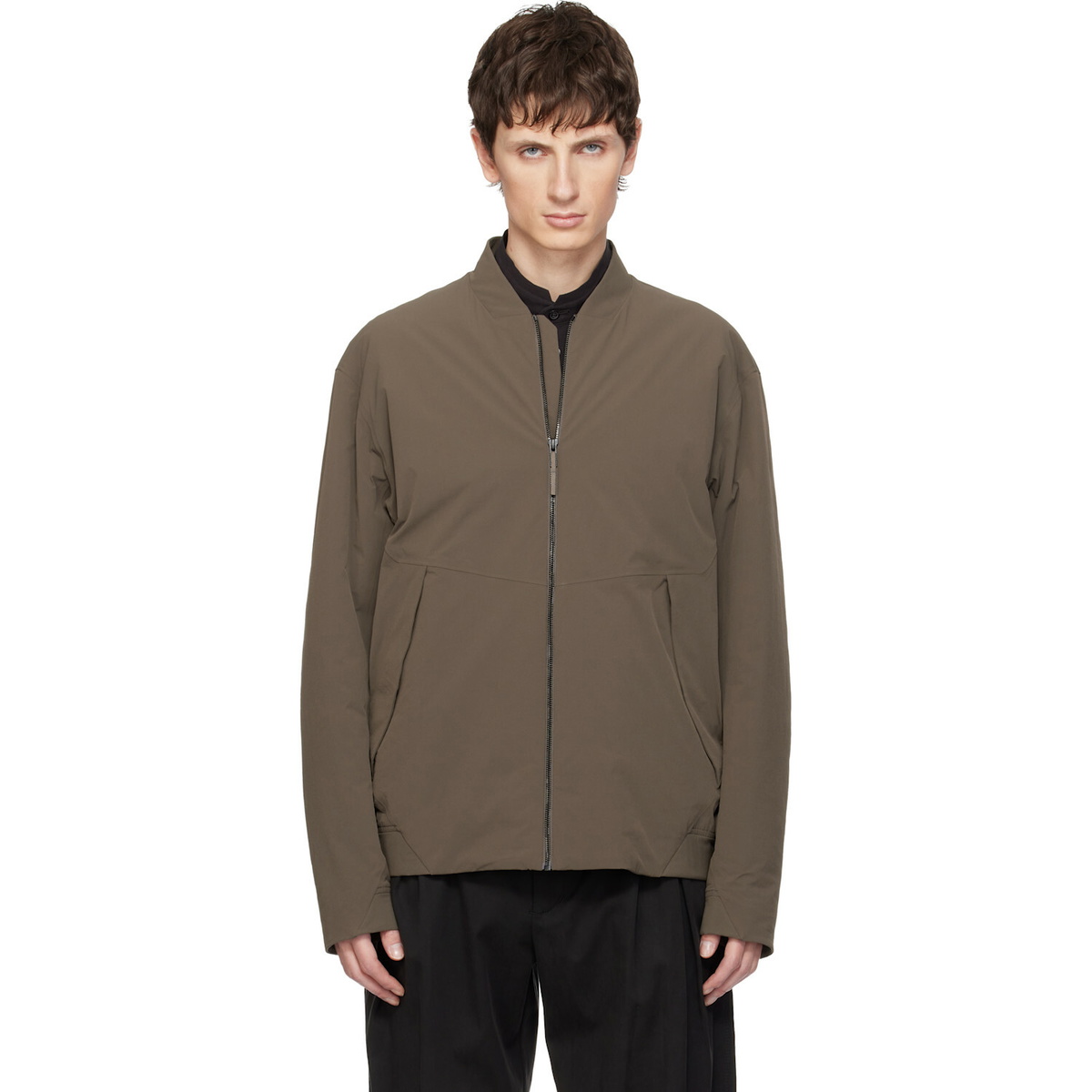 Veilance Taupe Diode Insulated Bomber Jacket