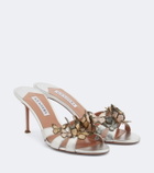 Aquazzura Papillon appliqué leather sandals