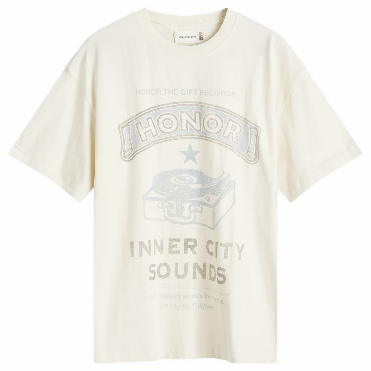 Honor the Gift Men's Honor Records T-Shirt in Cream