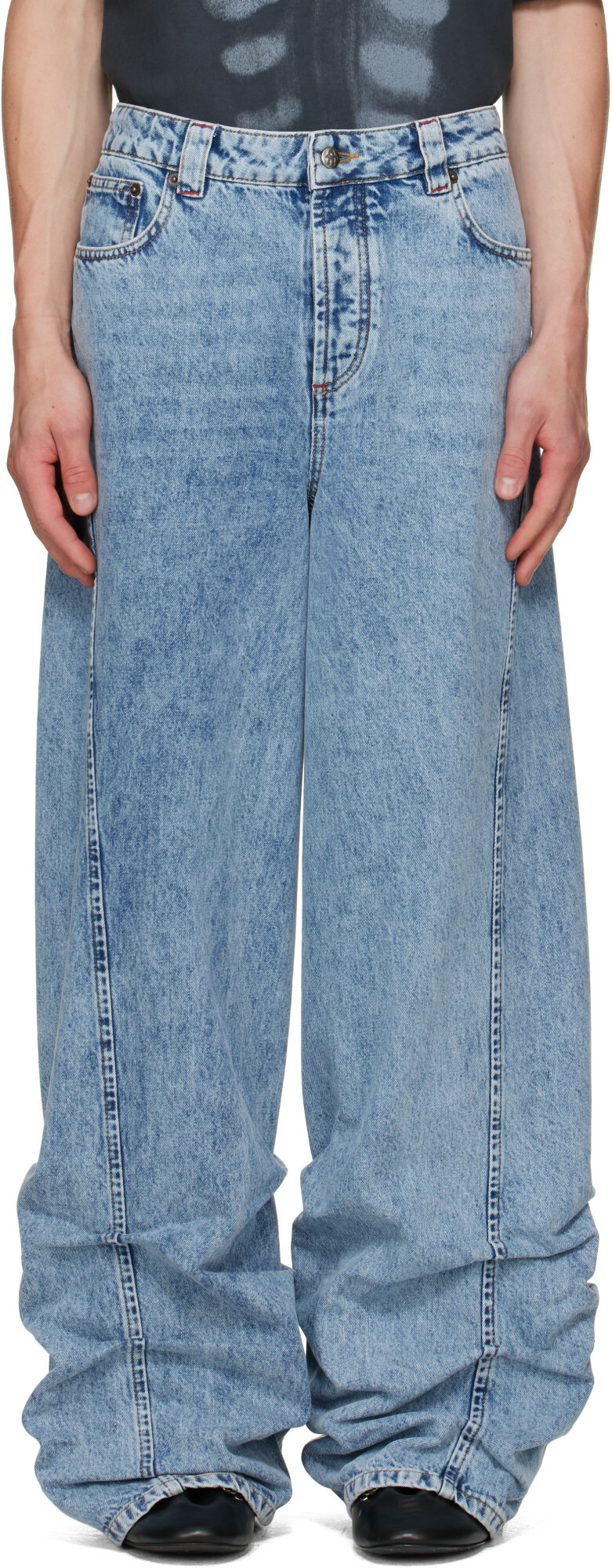 AVAVAV Blue Jessie Pleated Jeans