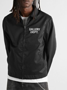 Gallery Dept. - Montecito Logo-Print Cotton-Twill Jacket - Black