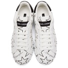 Dolce and Gabbana White Millennial Star Portofino Sneakers