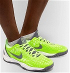 Nike Tennis - Air Zoom Cage 3 HC Rubber And Mesh Tennis Sneakers - Bright green