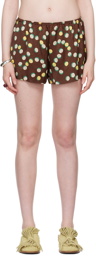 Bode Brown Bubble Dot Shorts