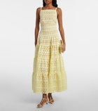 Elie Saab Macramé midi dress