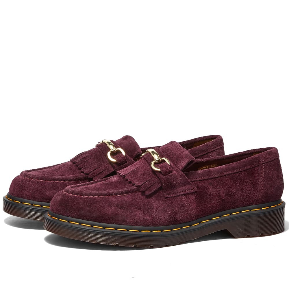 値下げ！Dr. Martens SNAFFLE LOAFER Plum UK7 Dr. Martens Men's Snaffle Loafer in Plum Desert Oasis Suede Dr