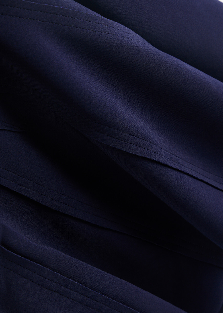 Norma Kamali Grace Stretch-jersey Mini Skirt Dark Navy