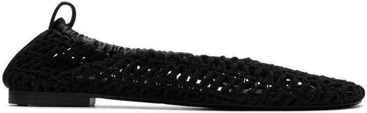 Photo: SIMONMILLER Black Crochet Riad Ballerina Flats