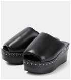 Rick Owens Padded leather platform sandals