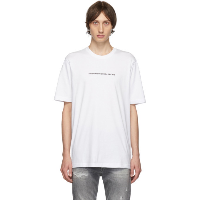 Photo: Diesel White T-Just-Copy T-Shirt