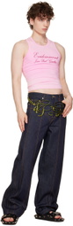 Jean Paul Gaultier Blue 'The JPG Raw Jeans' Jeans