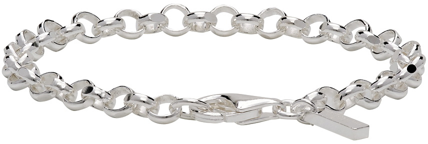 Hatton Labs Silver Diamond Cut Belcher Bracelet