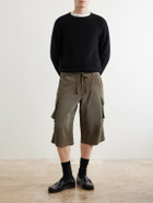 424 - Straight-Leg Cotton-Poplin Cargo Shorts - Green