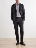 Slowear - Incotex Tapered Wool-Blend Flannel Trousers - Brown