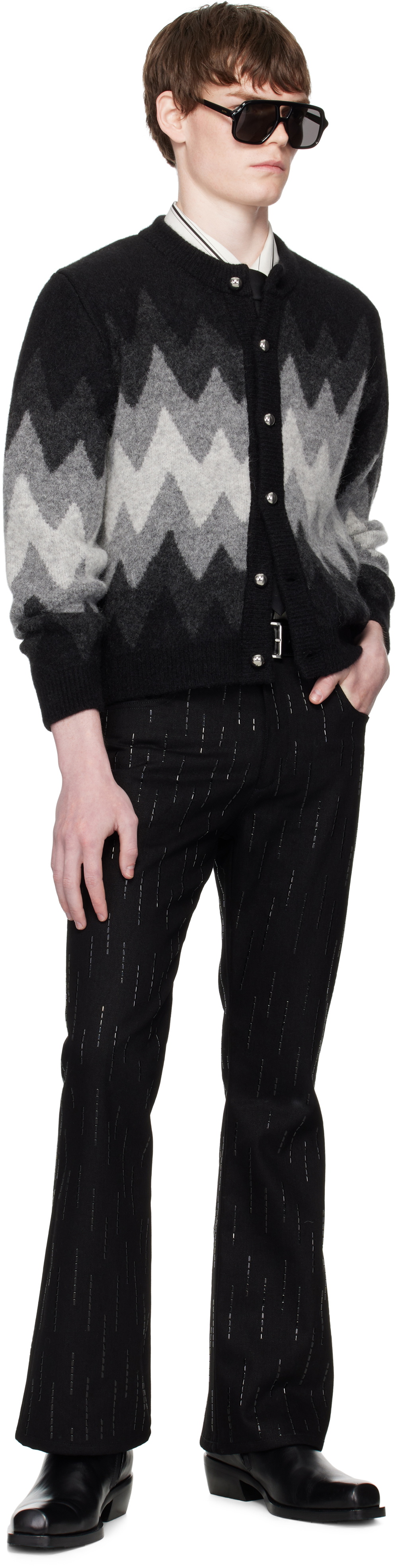 ERNEST W. BAKER カーディガン Ernest W. Baker Black Rose Cardigan Ernest W. Baker