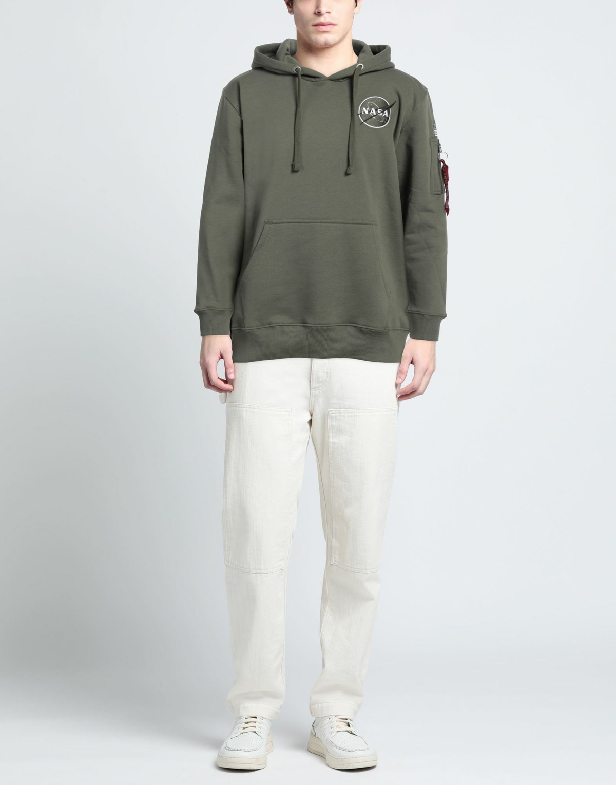 Alpha Industries Mens Sweatshirt Military in Green