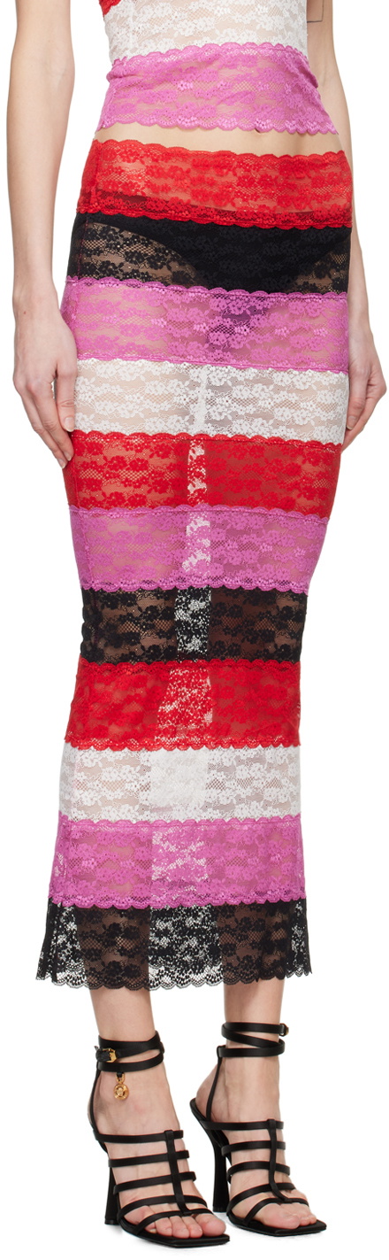 Sinead Gorey Multicolor Paneled Maxi Skirt