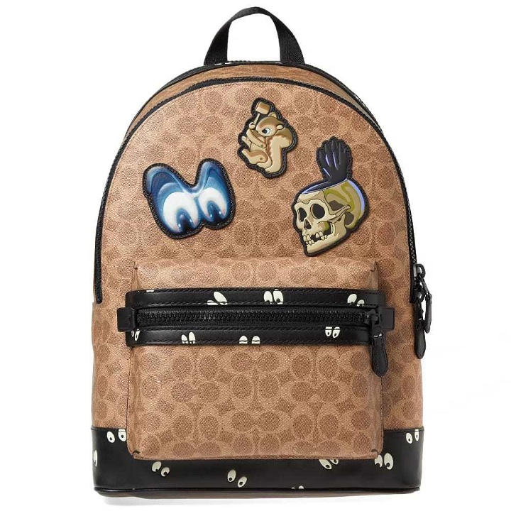 Photo: Coach x Disney Signature Eyes Academy Backpack Brown