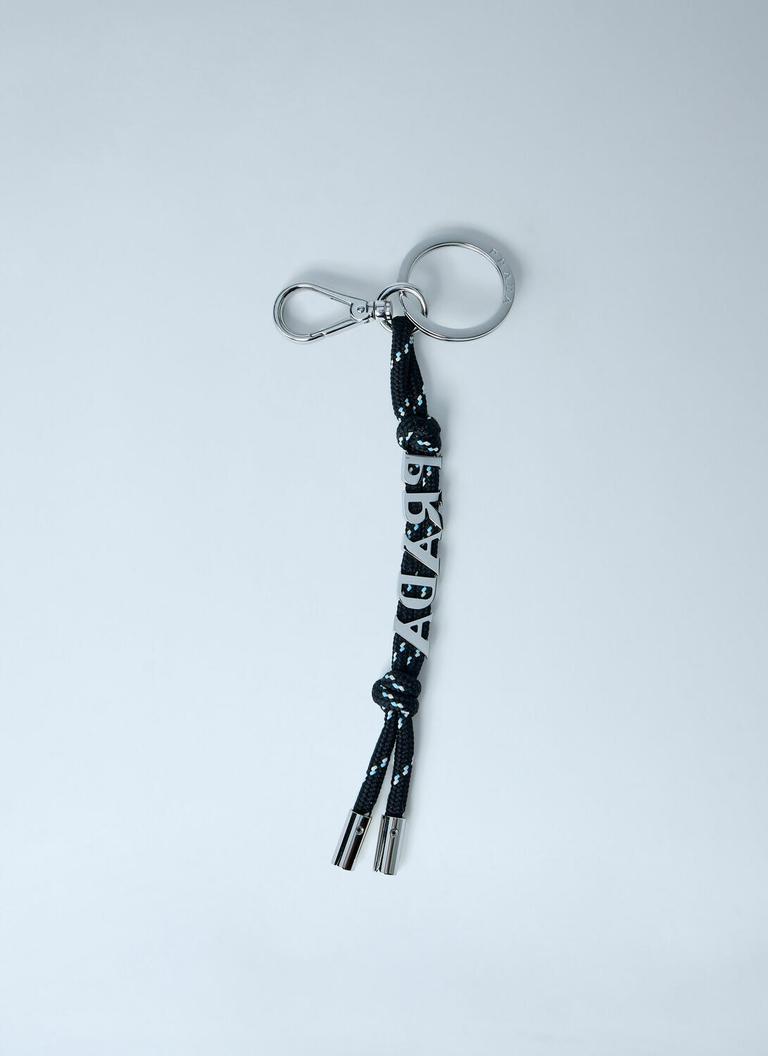 Prada Logo Embellished Keychain