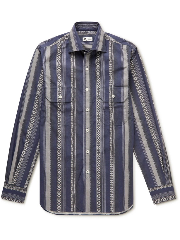 Photo: DOPPIAA - Aantero Striped Cotton-Poplin Shirt - Multi