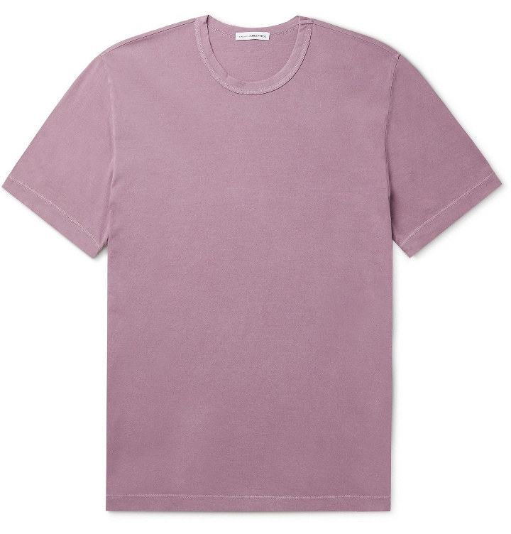 Photo: JAMES PERSE - Combed Cotton-Jersey T-Shirt - Pink
