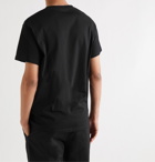 LOEWE - Logo-Embroidered Cotton-Jersey T-Shirt - Black