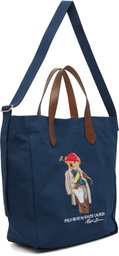 Polo Ralph Lauren Navy Polo Bear Canvas Shopper Tote