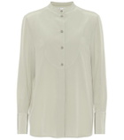 Loro Piana Lucia silk crêpe blouse