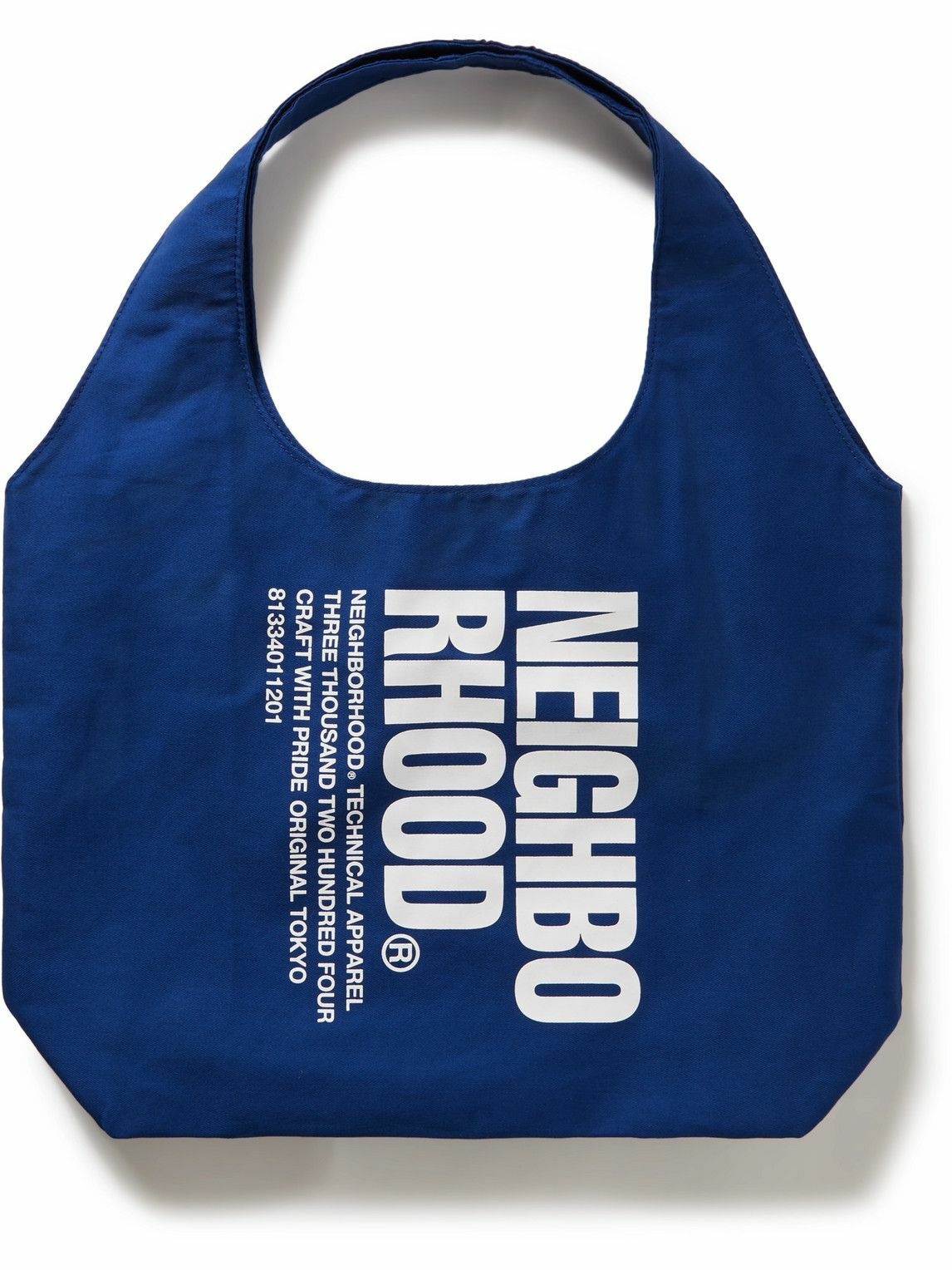 Photo: Neighborhood - ID Logo-Print Cotton-Twill Tote Bag