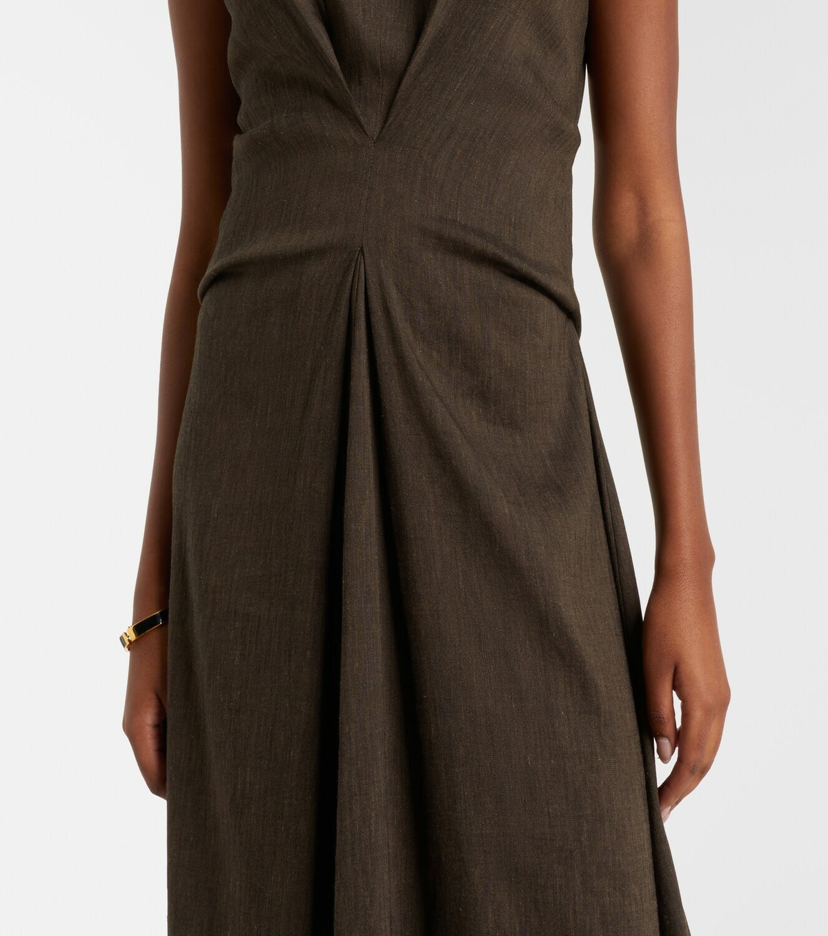 Proenza Schouler White Label Miranda linen-blend midi dress