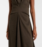 Proenza Schouler White Label Miranda linen-blend midi dress