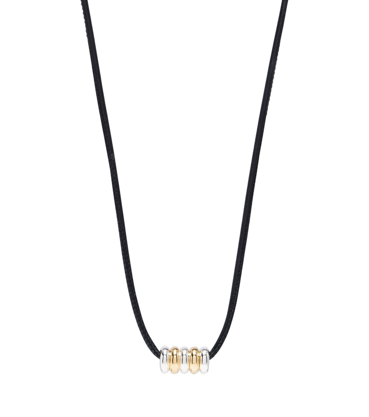 Photo: Déhanche Hollyhock leather and sterling silver necklace