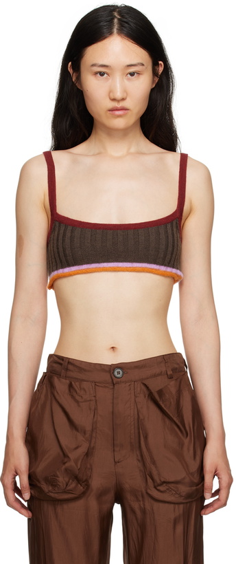 Photo: Edward Cuming Brown Cropped Tank Top