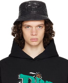 Dime Black Quilted Outline Bucket Hat