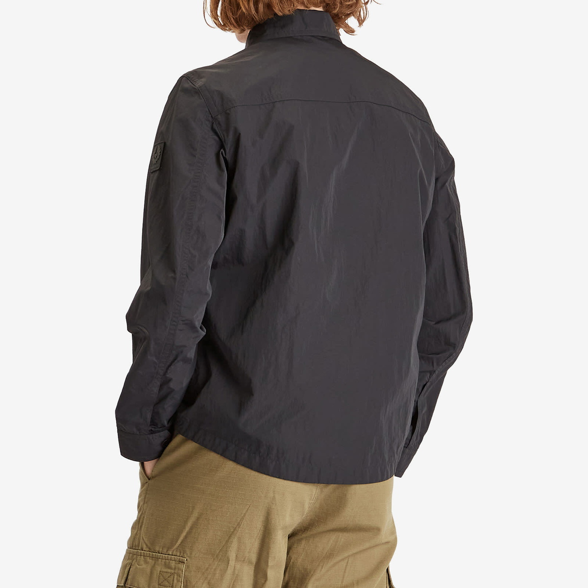 Belstaff Men's Alpha Nylon Tourer Overshirt in Black