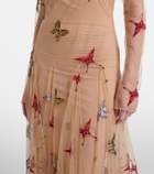Blumarine Patch-appliqué maxi dress
