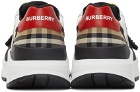 Burberry Suede & Nylon Vintage Check Low Sneakers