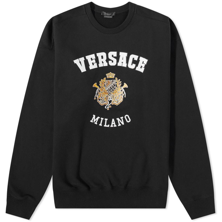 Photo: Versace Milano Crest Logo Crew Sweat