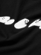 Neighborhood - ghost Logo-Print Cotton-Jersey T-Shirt - Black