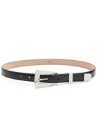 Khaite Lucca Leather Belt Black