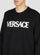 Versace Mesh Logo Sweatshirt male Black