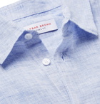 Orlebar Brown - Morton Slim-Fit Slub Linen Shirt - Men - Blue