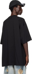 VETEMENTS Black Oval Logo Oversized T-shirt
