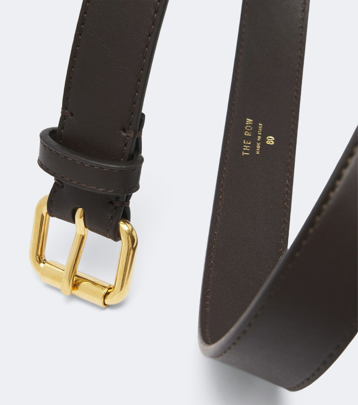 The Row Geo leather belt