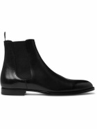 CELINE - Leather Chelsea Boots - Black